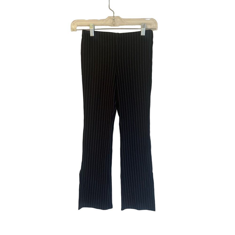 Forever 21 Kids Black Pinstripe Pants sz 9/10 Girls Pull on pants